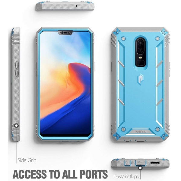 Poetic OnePlus 6 Revolution Rugged Klf-Blue