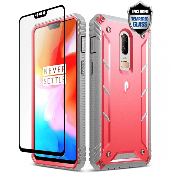 Poetic OnePlus 6 Revolution Rugged Klf-Pink