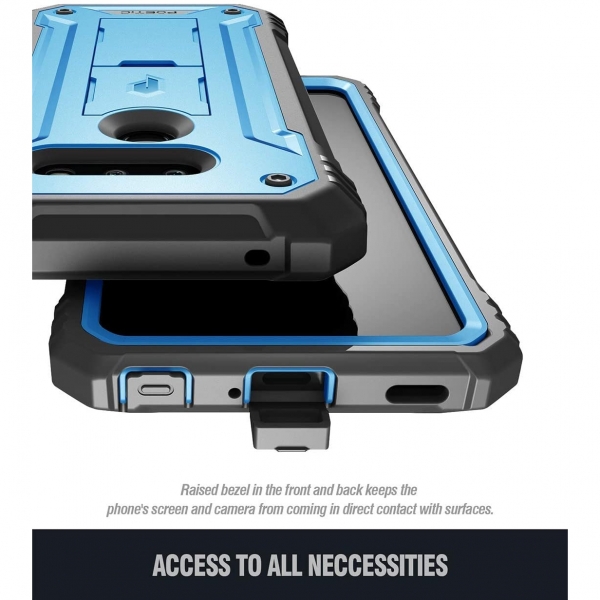 Poetic LG G8 ThinQ Revolution Serisi Klf (MIL-STD-810G)-Blue
