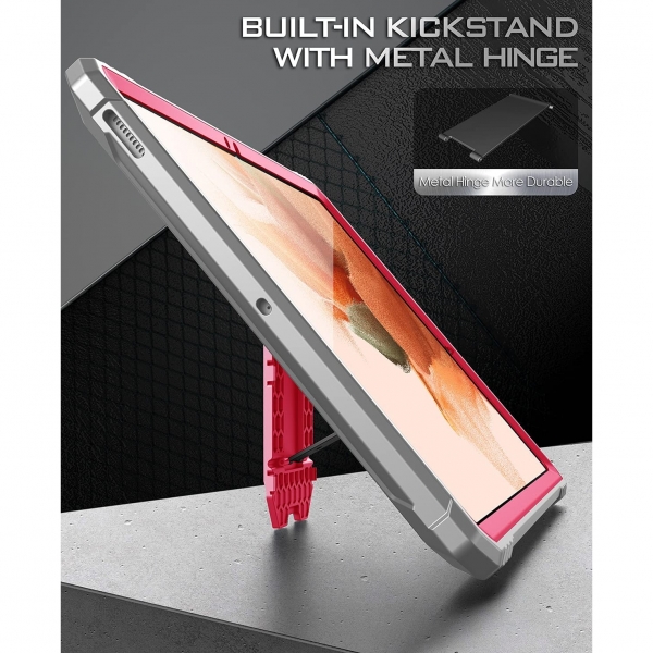 Poetic Revolution Serisi Galaxy Tab S7 FE Klf (12.4 in)-Pink