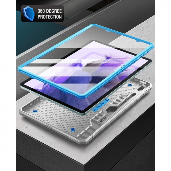 Poetic Revolution Serisi Galaxy Tab S7 FE Klf (12.4 in)-Blue