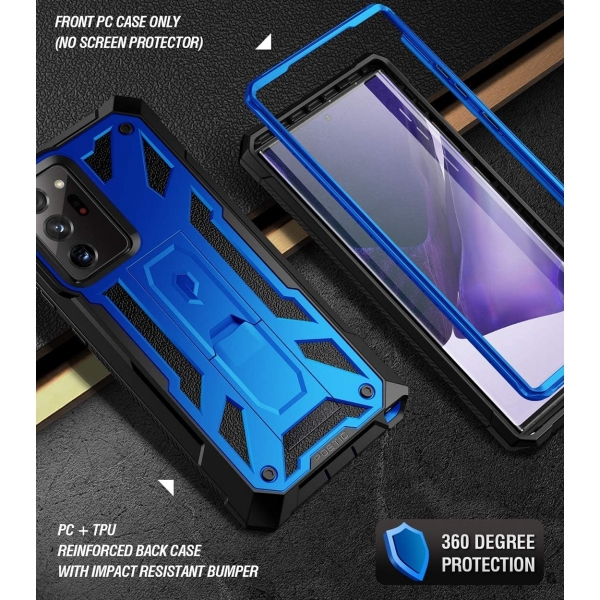 Poetic Samsung Galaxy Note 20 Ultra Spartan Klf (MIL-STD-810G)-Metallic Blue