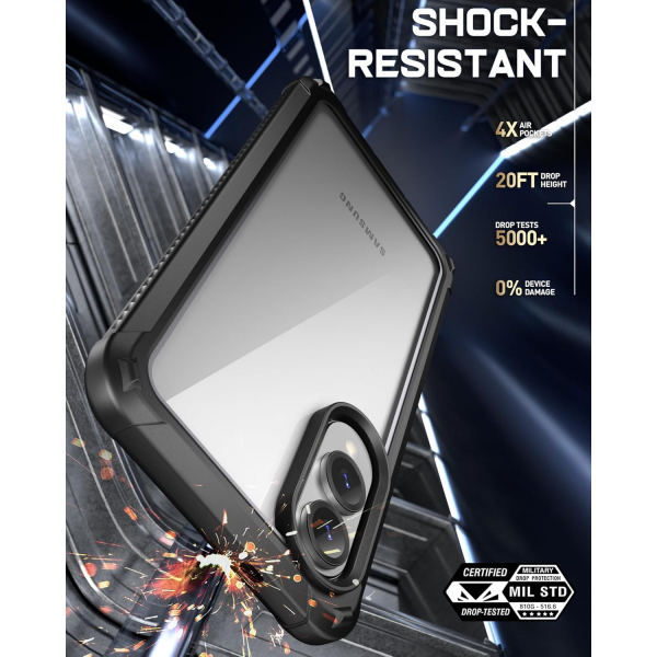 Poetic Samsung Galaxy S25 Edge Guardian Klf -Black