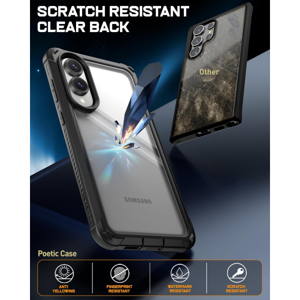 Poetic Samsung Galaxy S25 Edge Guardian Klf -Black