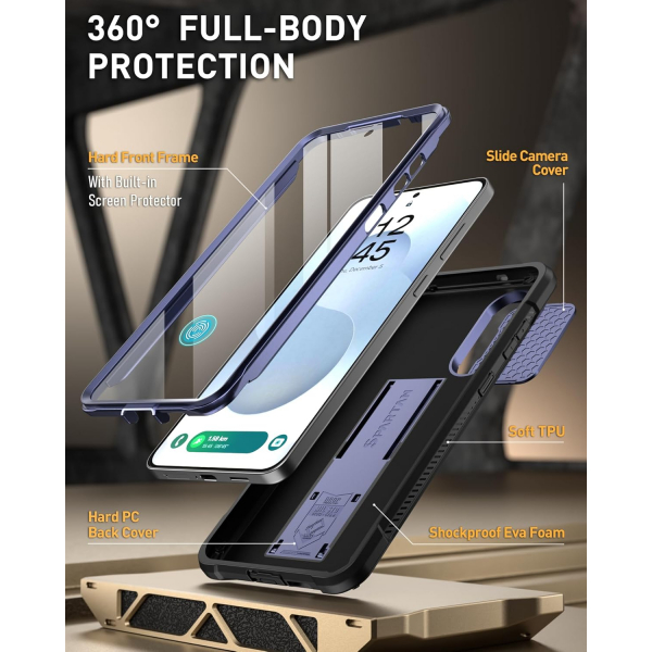 Poetic Samsung Galaxy S25 Edge Spartan Klf-Midnight Blue 