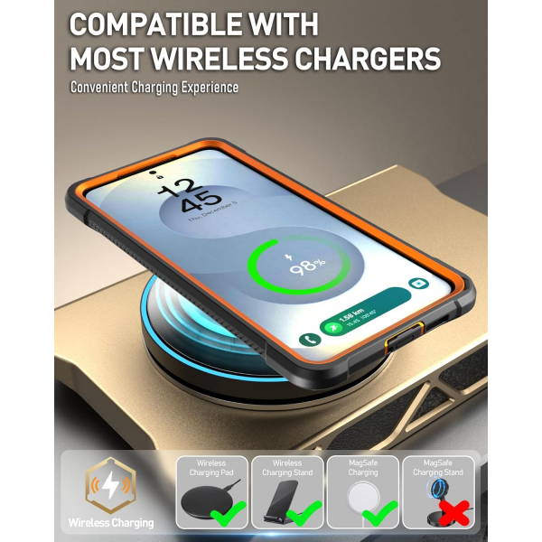 Poetic Samsung Galaxy S25 Edge Spartan Klf-Metallic Orange 