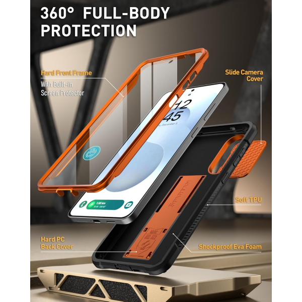Poetic Samsung Galaxy S25 Edge Spartan Klf-Metallic Orange 