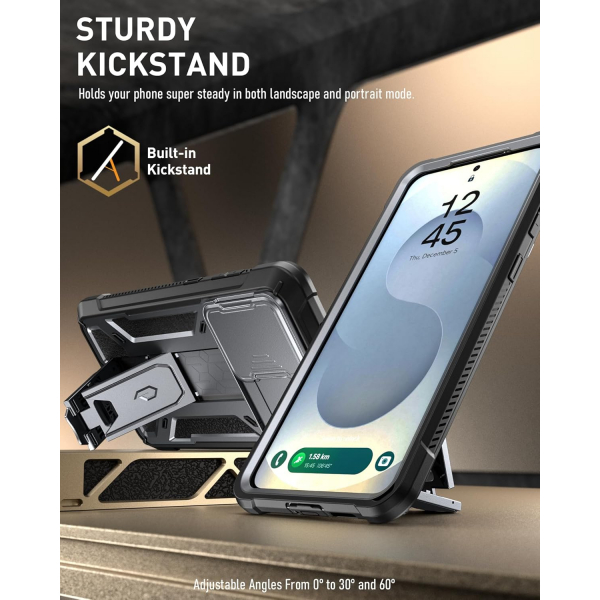 Poetic Samsung Galaxy S25 Edge Spartan Klf-Metallic Gun Metal 