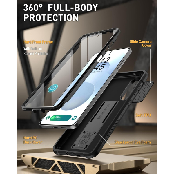 Poetic Samsung Galaxy S25 Edge Spartan Klf-Matte Black 