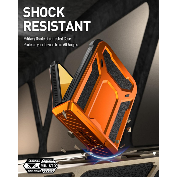 Poetic Spartan Galaxy Z Flip 6 Klf (MIL-STD-810G)-Metallic Orange