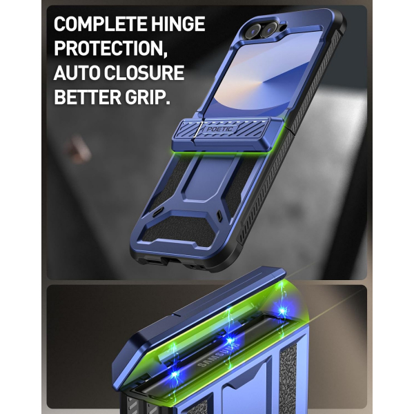 Poetic Spartan Galaxy Z Flip 6 Klf (MIL-STD-810G)-Midnight Blue