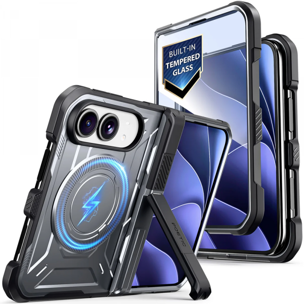 Poetic Spartan iPhone Duo MagSafe Uyumlu K�l�f-Metallic Gun Metal