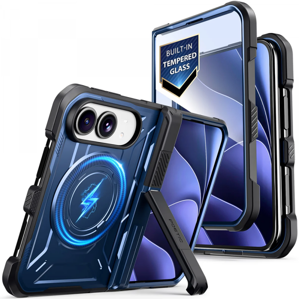 Poetic Spartan iPhone Duo MagSafe Uyumlu K�l�f-Midnight Blue
