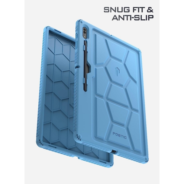 Poetic TurtleSkin Serisi Silikon Samsung Galaxy Tab S8 Ultra Klf-SkyBlue