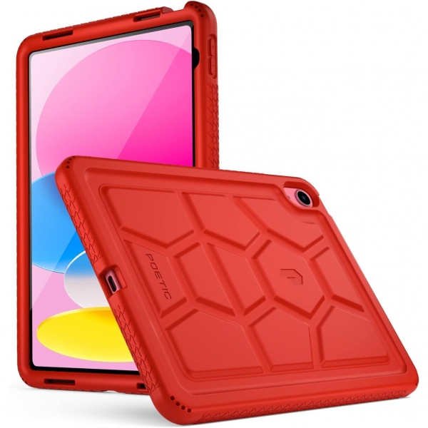 Poetic TurtleSkin Serisi Silikon iPad 10.Nesil Klf (10.9 in)-Red