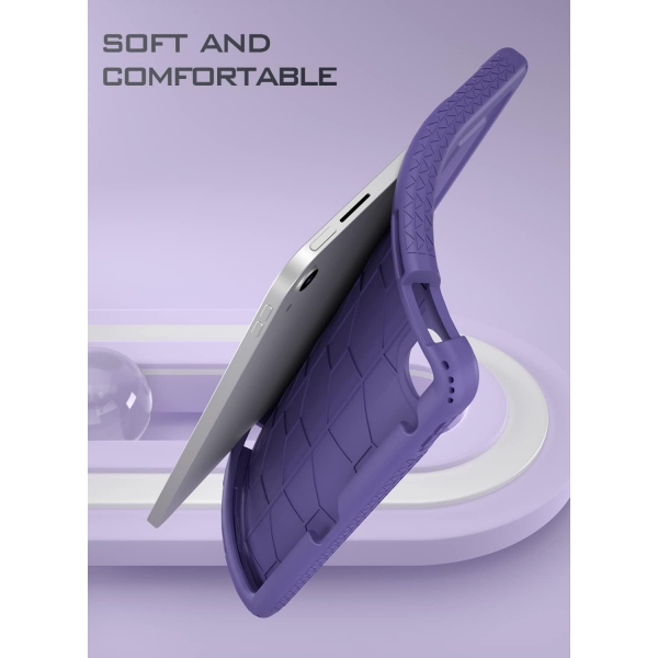 Poetic TurtleSkin Serisi Silikon iPad 10.Nesil Klf (10.9 in)-Purple