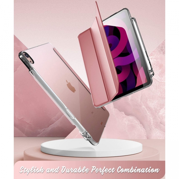 Poetic iPad Air 5 Lumos Serisi Klf (10.9 in)-Rose Gold