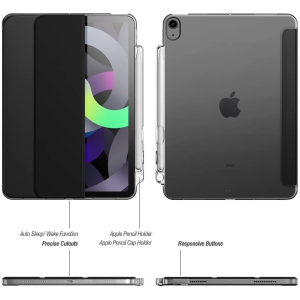 Poetic iPad Air 5 Lumos Serisi Klf (10.9 in)-Black