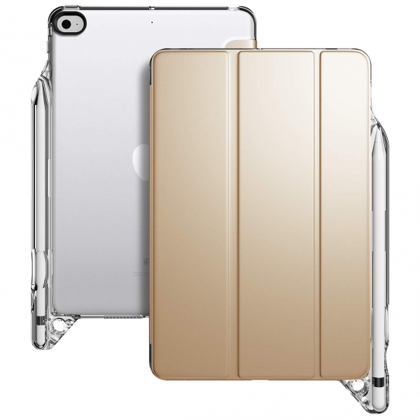 Poetic iPad Mini 5 Lumos X Serisi Kalem Blmeli Klf-Gold