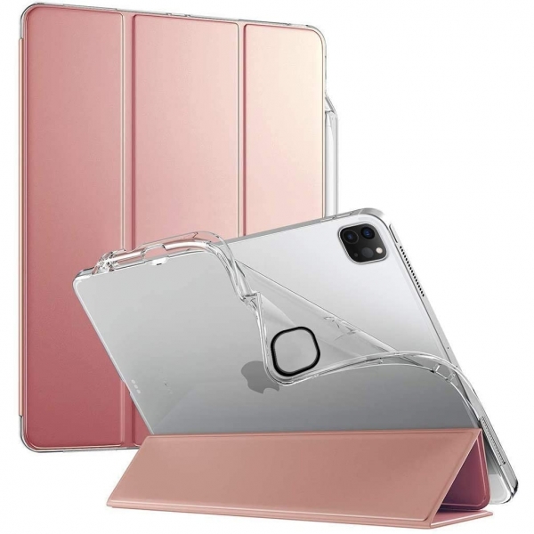 Poetic iPad Pro Lumos X Serisi Kalem Blmeli Klf (12.9 in)(4.Nesil)-Rose Gold