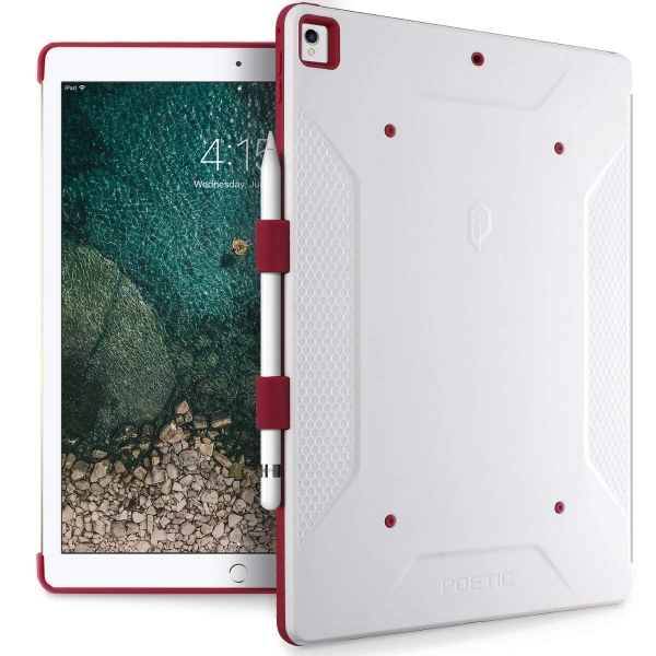 Poetic iPad Pro Quarterback Klf (12.9 in)-White Dark Red