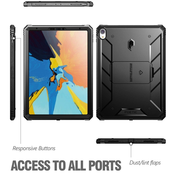 Poetic iPad Pro Revolution Serisi Standl Klf (11 in)-Black