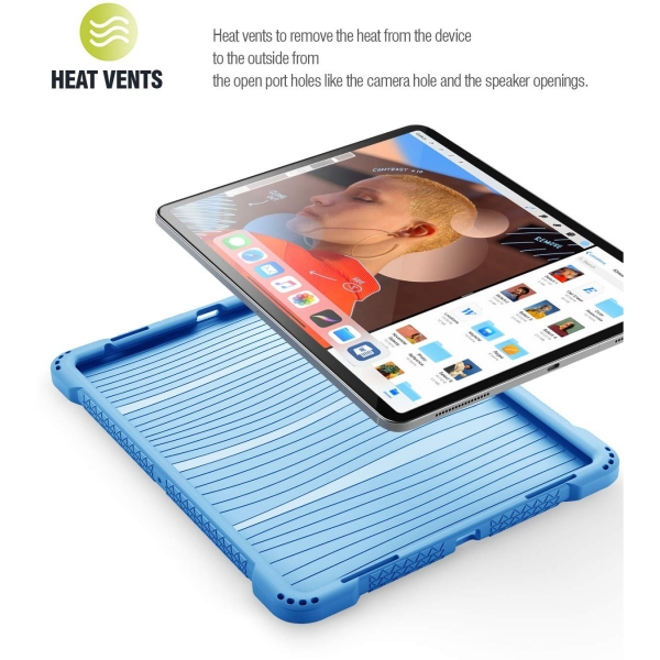 Poetic iPad Pro TurtleSkin Serisi Klf (12.9 in) (2018)-Blue