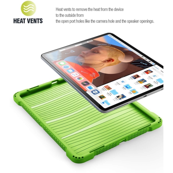 Poetic iPad Pro TurtleSkin Serisi Klf (12.9 in) (2018)-Green