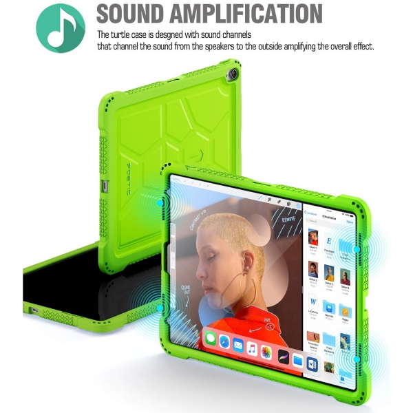 Poetic iPad Pro TurtleSkin Serisi Klf (12.9 in) (2018)-Green
