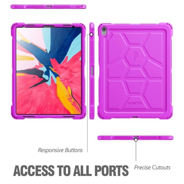 Poetic iPad Pro TurtleSkin Serisi Klf (12.9 in) (2018)-Purple