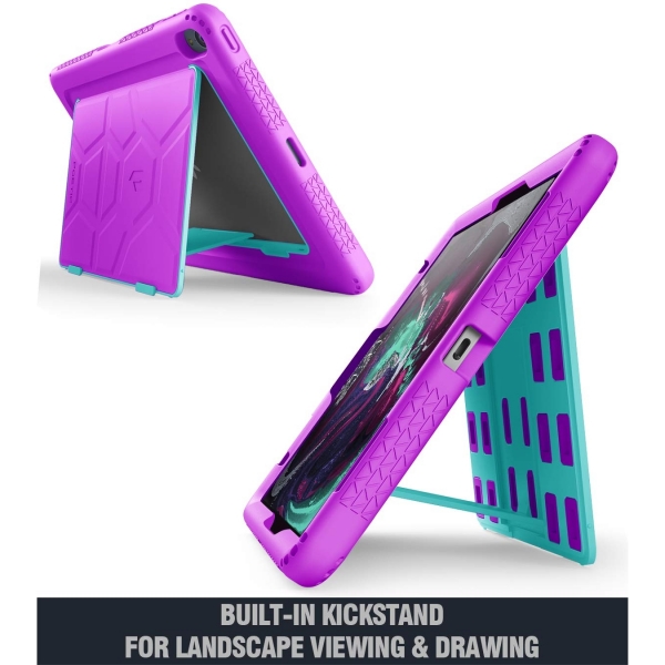 Poetic iPad Pro TurtleSkin Serisi Standl Klf (11 in)-Purple Green