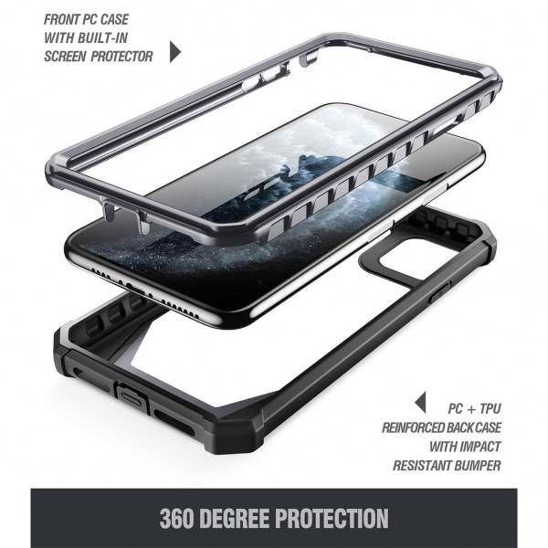 Poetic iPhone 11 Pro Guardian Serisi Klf (MIL-STD 810G)-Black