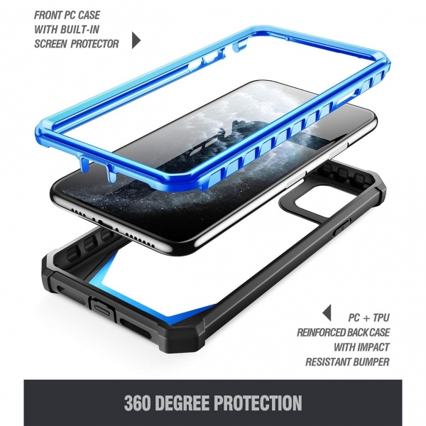 Poetic iPhone 11 Pro Guardian Serisi Klf (MIL-STD 810G)-Blue