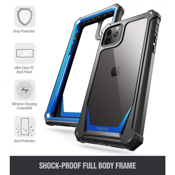 Poetic iPhone 11 Pro Max Guardian Serisi Klf (MIL-STD 810G)-Blue