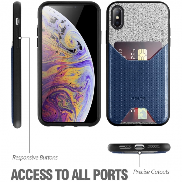 Poetic iPhone XS Max Kartlkl Klf-Navy