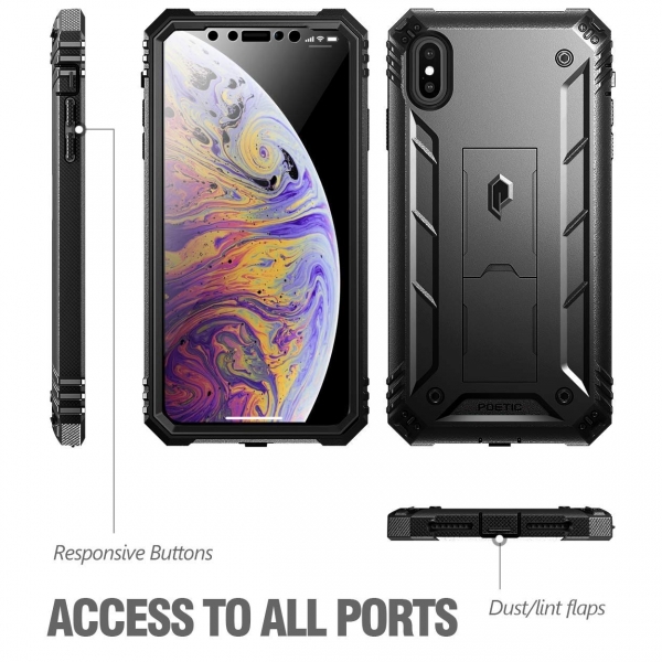 Poetic iPhone XS Max Revolution Serisi Klf-Black