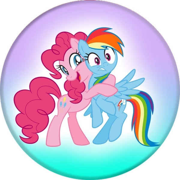 PopSockets My Little Pony Serisi Telefon ve Tablet in Stand ve Tutucu-Pinkie Pie Rainbow Dash