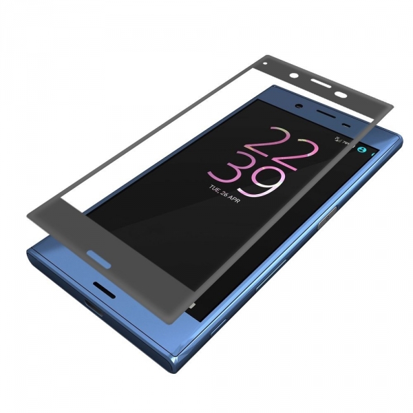 Popsky Sony Xperia XZ Temperli Cam Ekran Koruyucu-Black