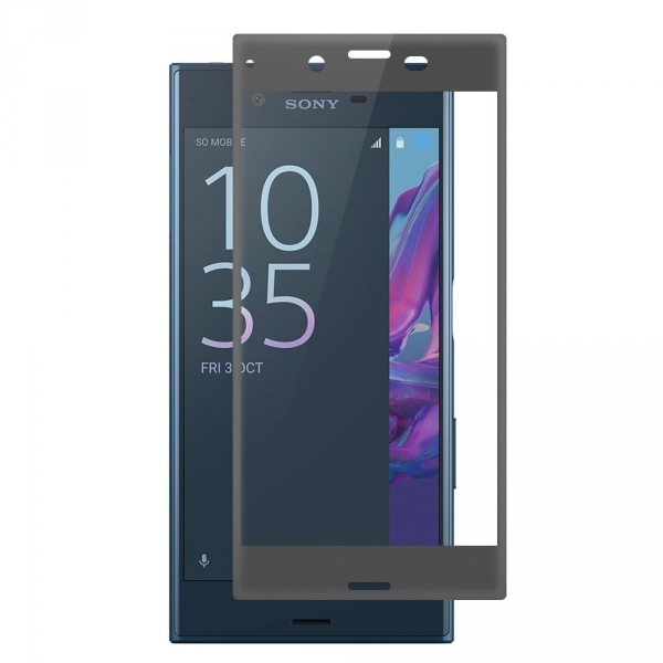 Popsky Sony Xperia XZ Temperli Cam Ekran Koruyucu-Black