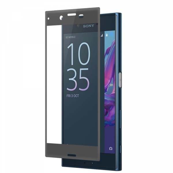 Popsky Sony Xperia XZ Temperli Cam Ekran Koruyucu-Black