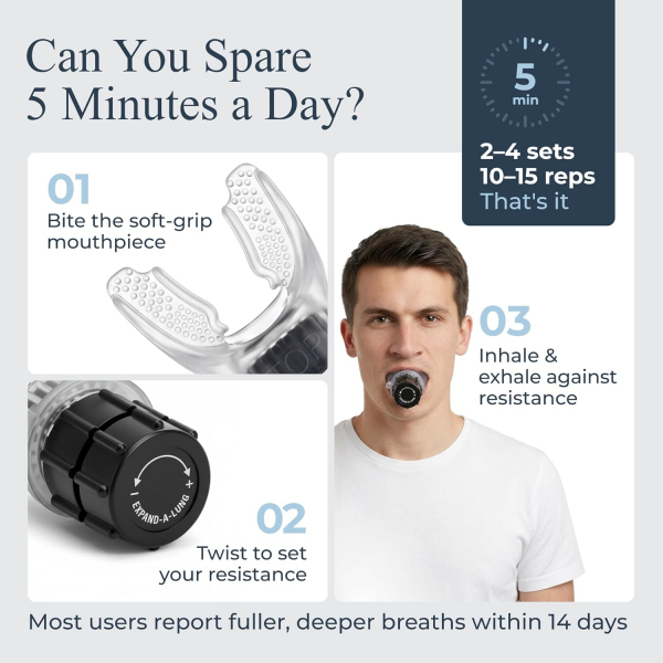 Powerbreathe K5 Ak�ll� Nefes Egzersiz Cihaz�-Transparent