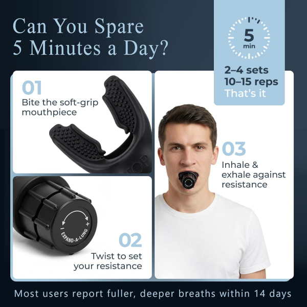 Powerbreathe K5 Ak�ll� Nefes Egzersiz Cihaz�-Black