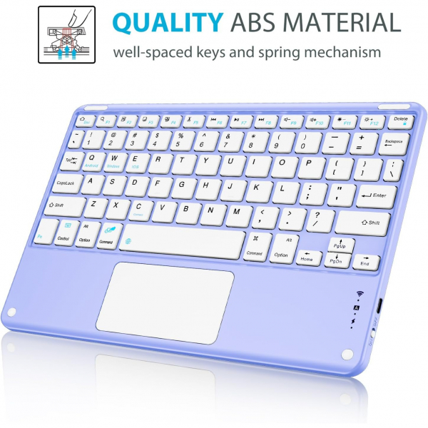 ProCase Apple iPad 11.Nesil Klavyeli Klf (11 in)-Light Purple