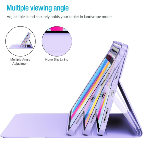 ProCase Apple iPad 11.Nesil Klavyeli Klf (11 in)-Light Purple
