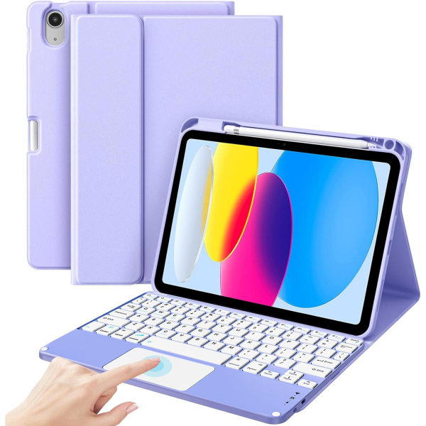 ProCase Apple iPad 11.Nesil Klavyeli Klf (11 in)-Light Purple