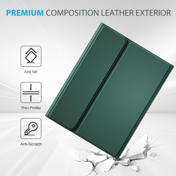 ProCase Apple iPad 11.Nesil Klavyeli Klf (11 in)-Midnight Green