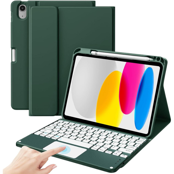 ProCase Apple iPad 11.Nesil Klavyeli Klf (11 in)-Midnight Green