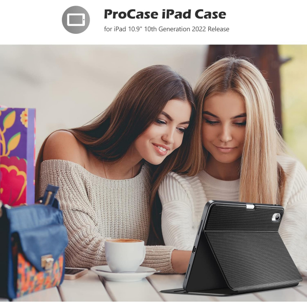ProCase Apple iPad 11.Nesil Smart Folio Klf-Black 