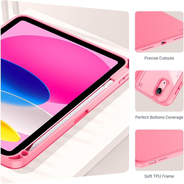 ProCase Apple iPad 11.Nesil Smart Folio Klf-Pink