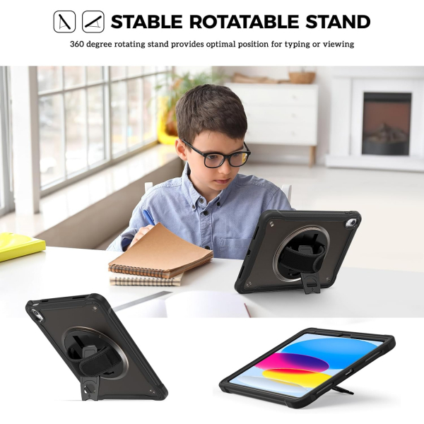 ProCase Apple iPad A16 Kickstandl Klf (11 in)-Black 